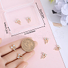Beebeecraft 8Pcs Brass Micro Pave Clear Cubic Zirconia Charms FIND-BBC0003-56-3
