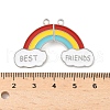 Alloy Colorful Enamel Split Pendants PALLOY-V006-05P-3