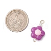 Two Tone Opaque Acrylic Beads with 304 Stainless Steel Flat Head Pins Pendants PALLOY-JF03483-01-2