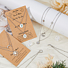 FIBLOOM 4 Sets 4 Style Sun and Moon 304 Stainless Steel Pendant Necklaces Set NJEW-FI0001-22-5