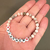 Wood Resin Beaded Bracelets FS-WGA7C7B-03-1