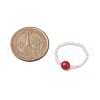 Shell Pearl Beads Stretch Rings RJEW-JR00715-3