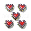 Handmade Lampwork Bumpy Beads Heart X-LAMP-V001-07A-1