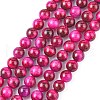 Natural Rose Tiger Eye Beads Strands X-G-G099-8mm-3-1