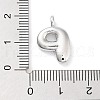 Rack Plating Brass Balloon Letter Pendants KK-C050-01P-P-3
