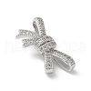 Brass Micro Pave Clear Cubic Zirconia Pendants KK-A236-12P-2