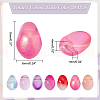 AHADERMAKER 140pcs 7 colors Transparent Glass Charms GLAA-GA0001-66-2