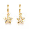 Brass Micro Pave Cubic Zirconia Pendants KK-N271-20G-1