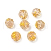 Luminous Handmade Enamel Gold Sand Glass Beads Strands LAMP-U004-08E-2