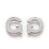 Tarnish Resistant 304 Stainless Steel Charms STAS-F175-02P-G-1