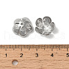 Non-Tarnish 304 Stainless Steel Bead Caps STAS-P363-04B-P-3
