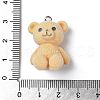 Flocky Opaque Resin Pendants RESI-G105-03A-3