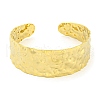 Ion Plating(IP) 304 Stainless Steel Textured Open Cuff Bangles for Women STAS-M001-17G-2