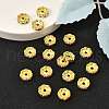 Brass Grade A Rhinestone Spacer Beads RSB160NF-02G-2
