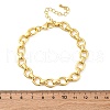 Brass Oval Link Chain Bracelets for Women Men BJEW-K273-06G-5