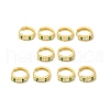 Cubic Zirconia Horse Eye Hoop Earrings EJEW-E270-31G-3
