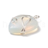 Opalite Pendants PALLOY-JF01663-01-2