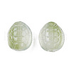 Transparent Spray Painted Glass Beads GLAA-N035-022-C07-3