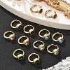 304 Stainless Steel Flat Round Hoop Earrings EJEW-P309-02G-1