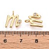Brass Micro Pave Cubic Zirconia Charms KK-N263-97G-M-3