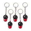 5Pcs Baseball Cap Alloy Enamel Keychains KEYC-JKC01058-1