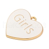 Alloy Enamel Pendants ENAM-M009-02B-01G-2