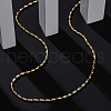 Rack Plating Brass Oval Link Chain Necklace NJEW-A035-06G-03-3