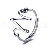 925 Sterling Silver Adjustable Finger Rings for Women FS-WG06A88-01-5