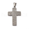 304 Stainless Steel Pendants STAS-C129-03C-P-1