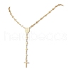 304 Stainless Steel Y-Shaped Cross Link Chain Necklaces NJEW-JN05119-2