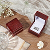 Square Wooden One Championship Ring Display Box CON-WH0095-71B-5