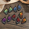 Handmade Glass Seed Beads Butterfly Wing Dangle Earrings FV2215-1