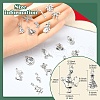 100Pcs 20 Styles Tibetan Style Alloy Pendants FIND-YW0005-44-2
