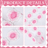 Polyester Flower Lace Ribbon OCOR-WH20001-03B-6