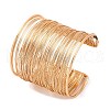 Iron Cuff Bangles BJEW-G741-05KCG-4
