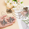 Octopus Alloy Charm Hanging Chains AJEW-GO00023-3