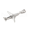Airplane 304 Stainless Steel Pendants STAS-M121-10P-2