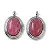 Natural Rhodonite Pendants KK-P283-54P-02-1