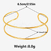 304 Stainless Steel Double Layer Cuff Bangles for Women KC9358-2-4