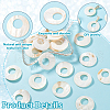 AHADERMAKER 40Pcs Shell Pearl Pendants SSHEL-GA0001-18-4