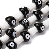 Handmade Evil Eye Lampwork Beads Strands LAMP-S069-01B-1