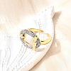 Brass Micro Pave Cubic Zirconia Cuff Rings RJEW-V007-02GP-3