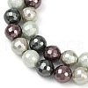 Faceted Round Shell Pearl Beads Strands BSHE-XCP0001-68A-3