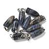 Natural Sodalite Pointed Pendants G-B127-18P-10-1
