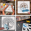 Plastic Drawing Painting Stencils Templates DIY-WH0396-450-4