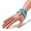 5Pcs 5 Style Handmade Polymer Clay Heishi Beads Stretch Bracelets Set BJEW-JB07513-3