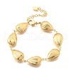 304 Stainless Steel Link Bracelets for Women BJEW-P354-04A-G-4