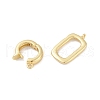 Rack Plating Brass Fold Over Clasps KK-A224-27C-G-2