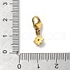304 Stainless Steel Rhinestone Pendant Decoration STAS-L283-28G-4
