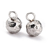 Tarnish Resistant 304 Stainless Steel Charms X-STAS-O147-03A-P-2